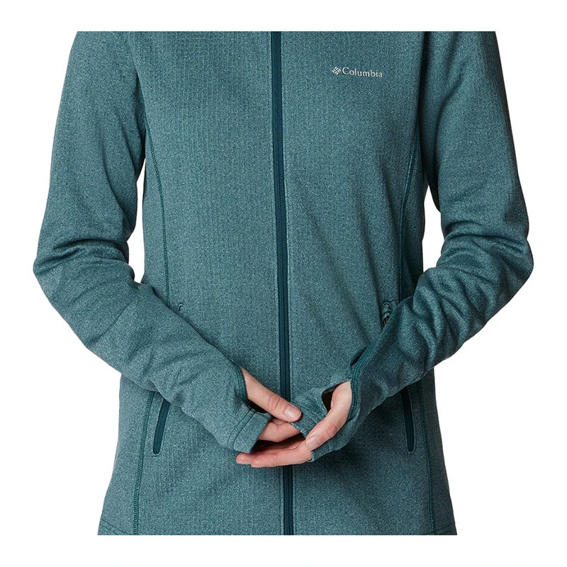 Columbia Womens Park View Grid Jacket Blue Sportpursuit