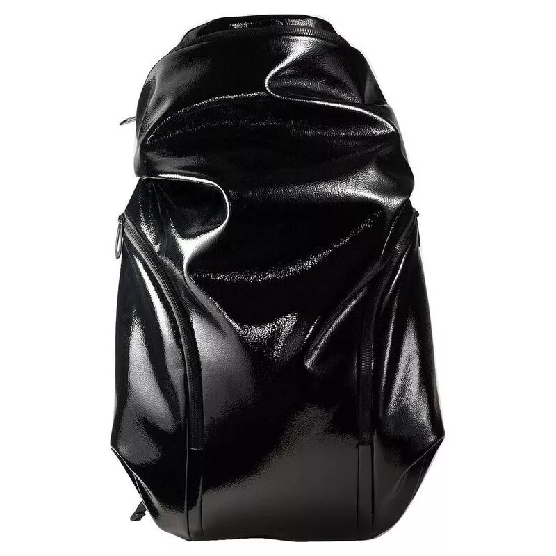 Cote Ciel Nile Lacquered Backpack Liquid Black Sportpursuit