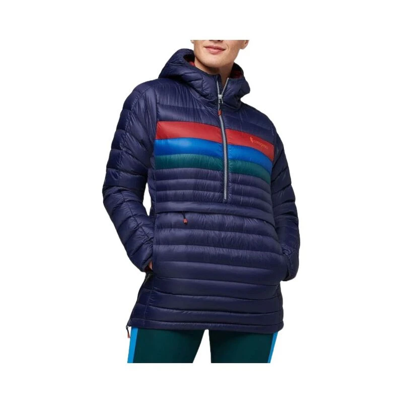 Cotopaxi Womens Fuego Half Zip Down Jacket Maritime Stripes Sportp
