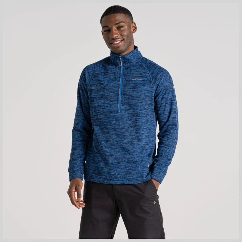 Craghoppers Mens Stromer HZ Fleece Pullover (Bolt Blue) Sportpursuit