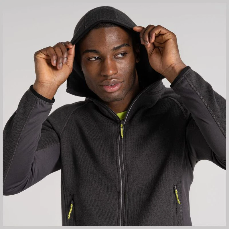 Craghoppers Mens Mannix Fleece Jacket (Black Pepper Marl) Sportpursu
