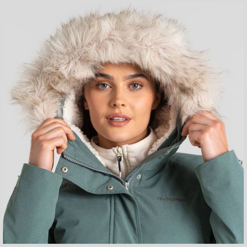 Craghoppers madigan long women's waterproof jacket shop