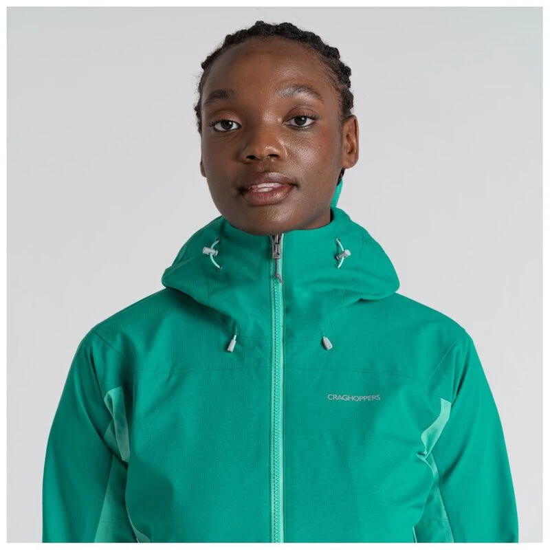 Craghoppers Womens Dynamic Pro Jacket Mystic Green Ocean Green Spo