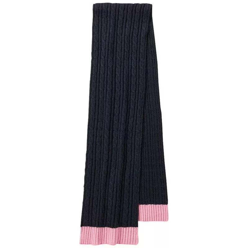 Crew Clothing Co. Womens Ellesmere Scarf (Navy/Pink)