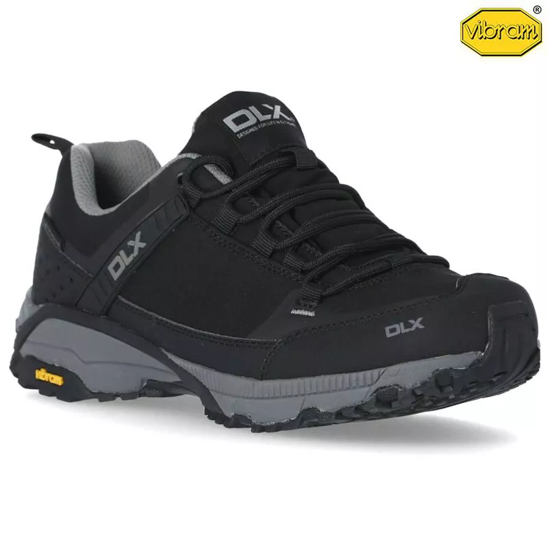 DLX Mens Magellan Walking Shoes (Black) 