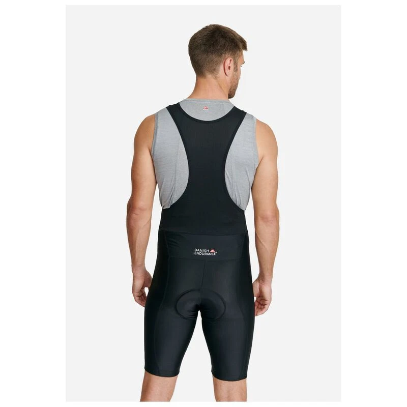 Danish Endurance Mens Cycling Bib Shorts (Black/Black) Sportpursuit.