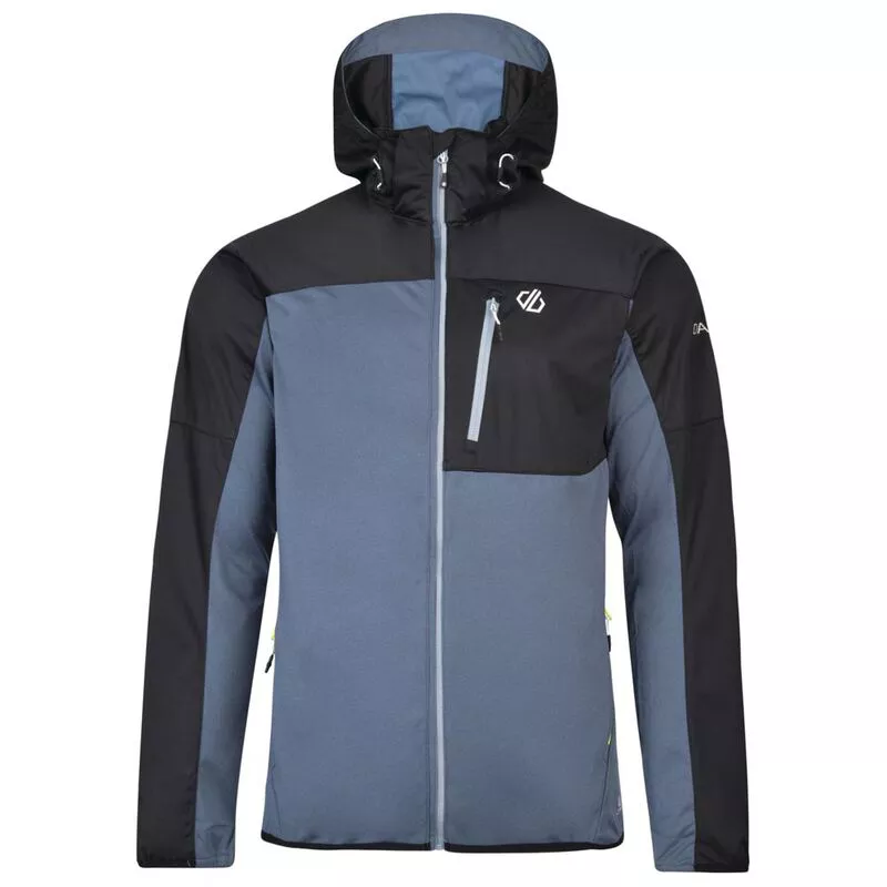 Dare2B Mens Paramounthell Softshell Jacket Meteor Black Sportpursu