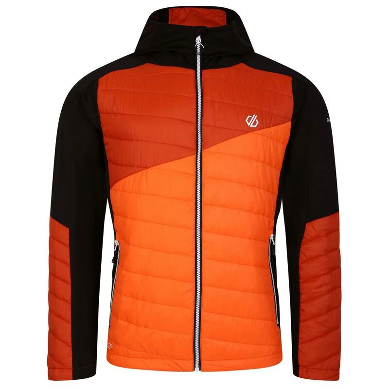 Dare2B Mens Touring Hybrid Jacket Puffins Orange Rooibos Tea Sport
