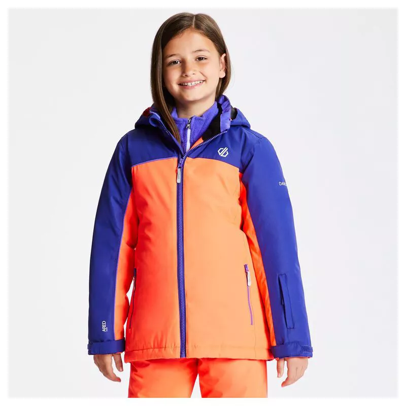 Dare2B Kids Legit Jacket (Fiery Coral/Spectrum Blue) Sportpursuit.co