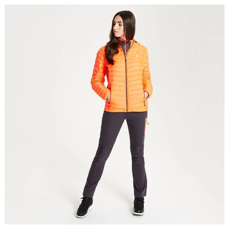 Dare2B Womens Elative Down Jacket Fiery Coral Sportpursuit