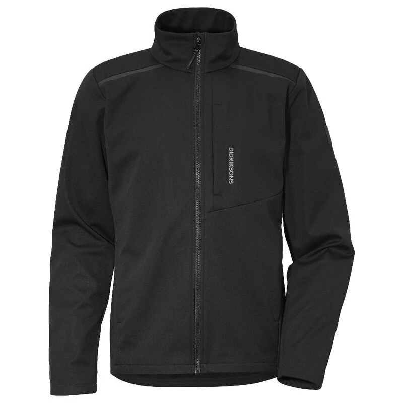 Didriksons Mens Birk 2 Waterproof Jacket Black Sportpursuit