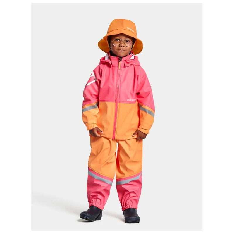 Didriksons Kids Waterman Waterproof Set Papaya Orange Sportpursuit