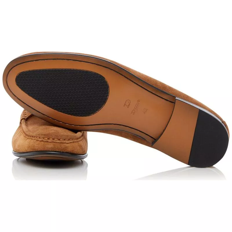 Dune Mens Strikes Penny Moccasins Tan Sportpursuit