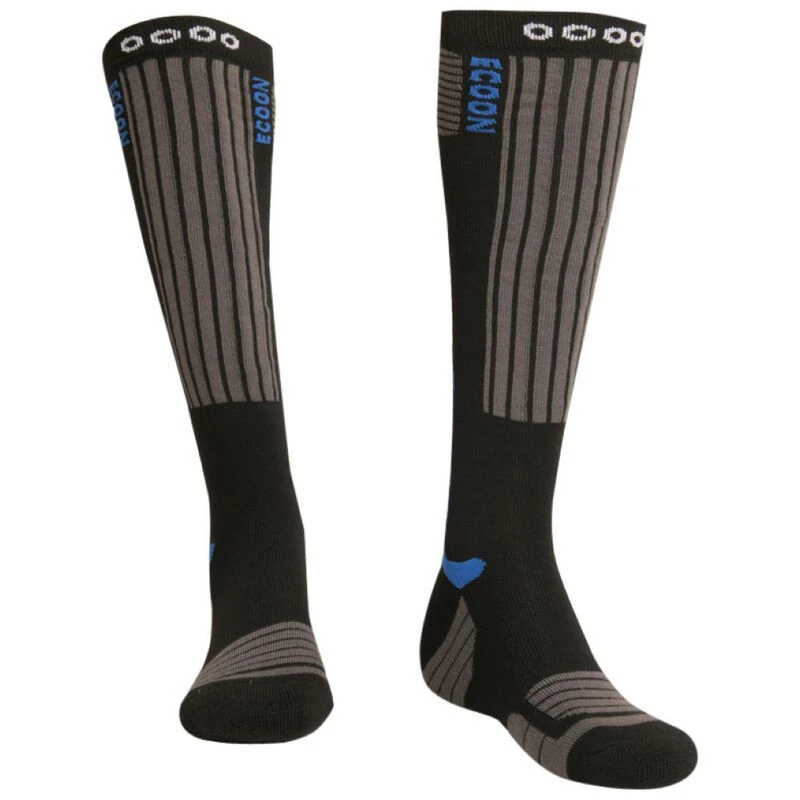 Ecoon Womens Horher Ski Socks (Dark Blue) | Sportpursuit.com