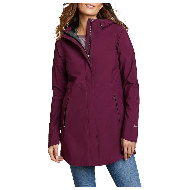 Eddie Bauer Womens Cloud Cap Stretch 2 Jacket Dark Plum Sportpursu