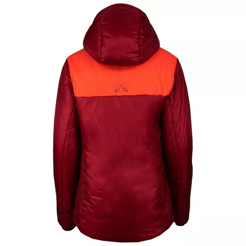 Fjern Womens Husly Insulated Belay Jacket Red Orange Sportpursuit