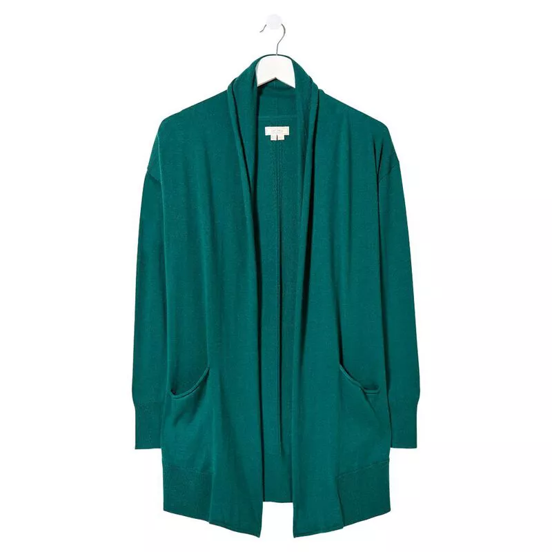 Fat Face Womens Amber Edge To Edge Cardigan Bottle Green Sportpurs
