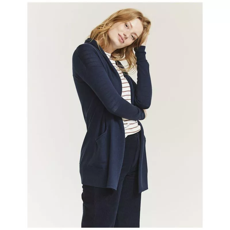Fat Face Womens Amber Edge To Edge Cardigan Navy Sportpursuit