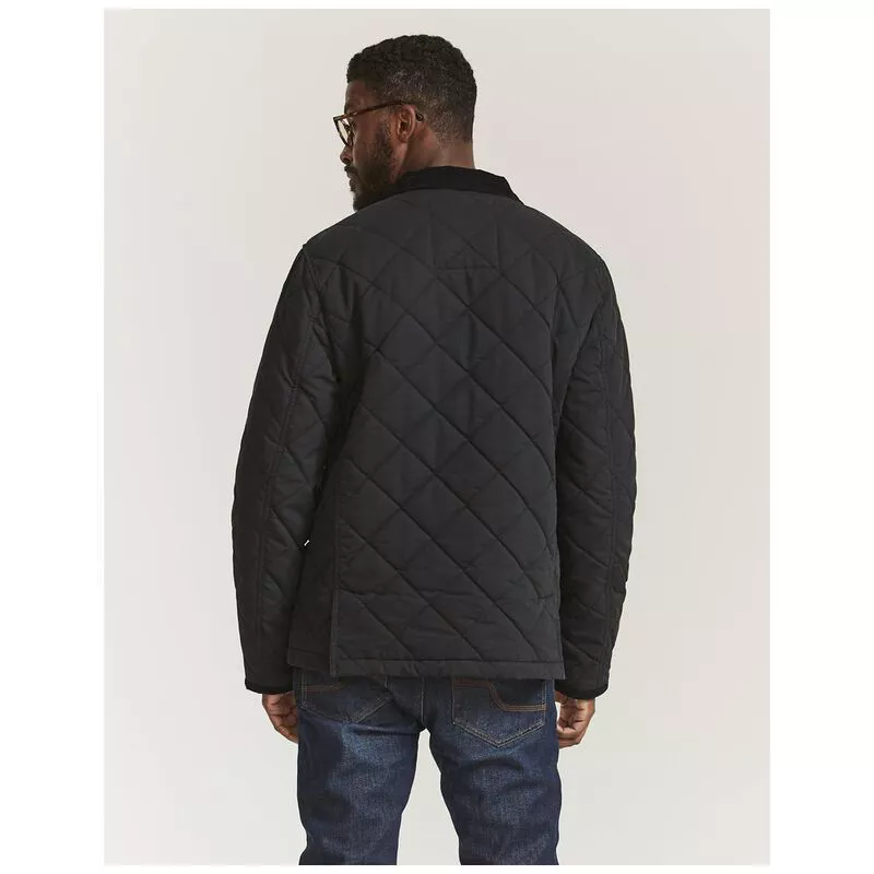 FatFace Mens Hayle Quilted Jacket Charcoal Sportpursuit