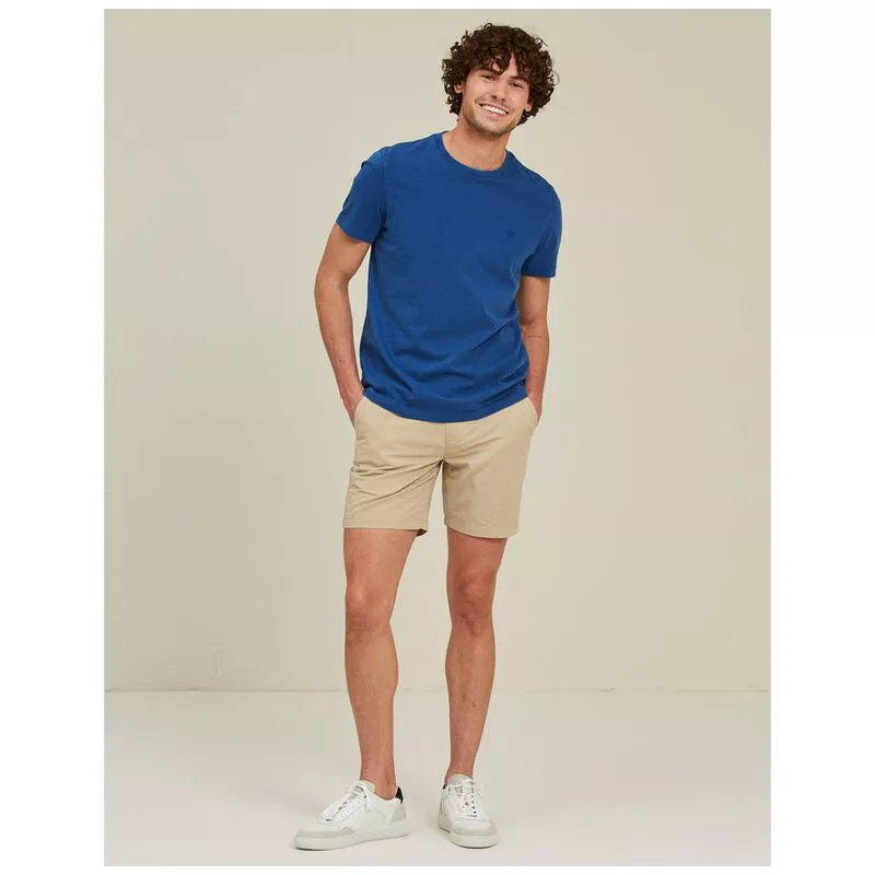 Fat Face Mens Lulworth Crew Neck TShirt (French Blue) Sportpursuit.