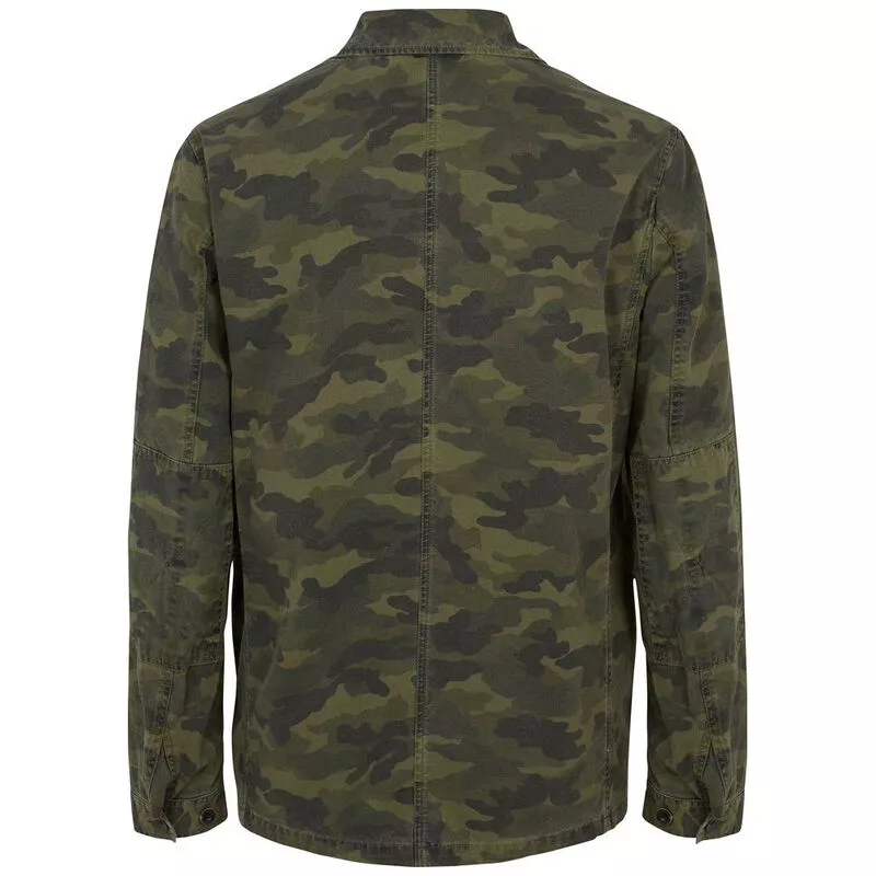 Fat Face Mens Camo Overshirt Jacket Khaki Sportpursuit