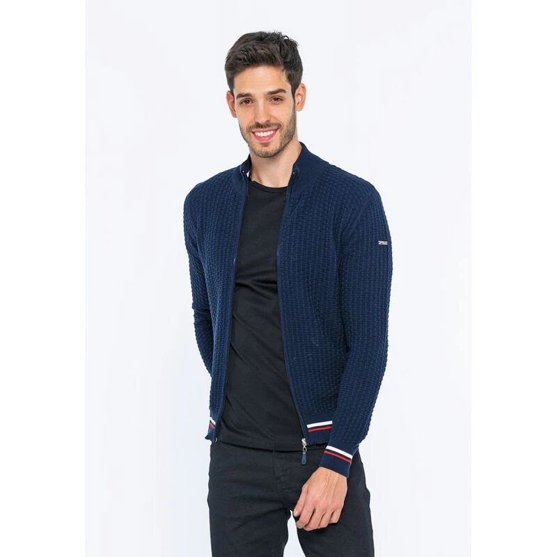 Felix Hardy Mens Zip Up Cardigan (Navy)