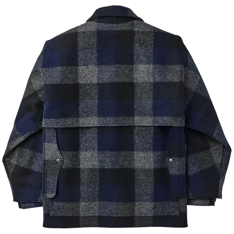 Filson Mens Double Mackinaw Cruiser Jacket Charcoal Black Navy Buffal