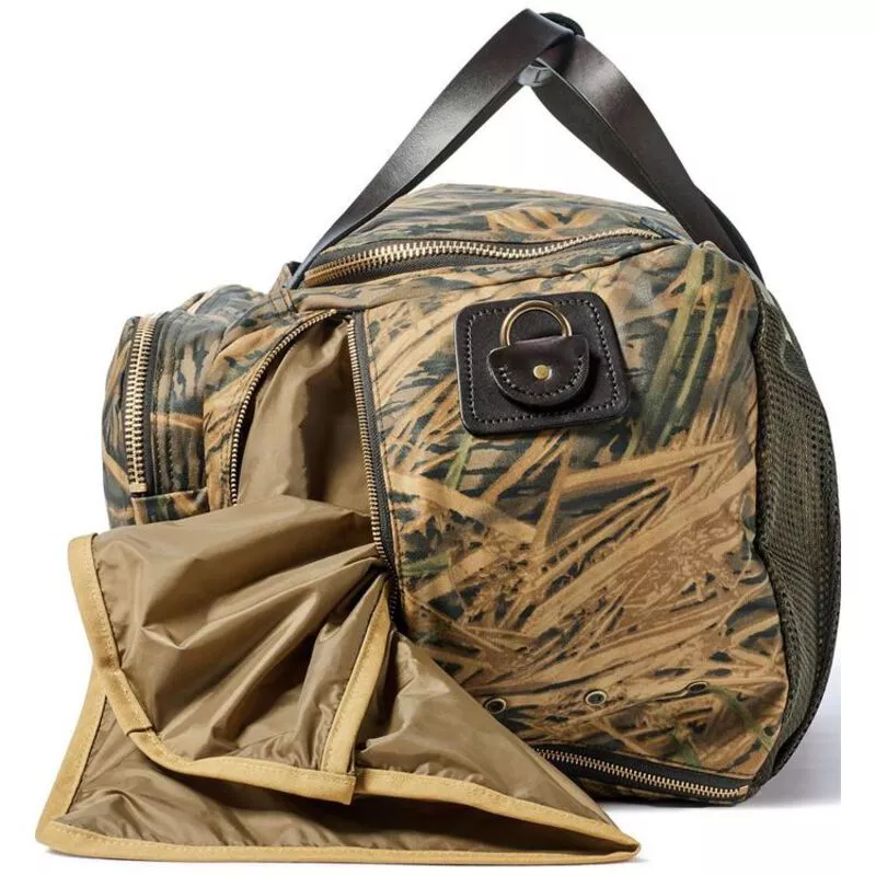 Filson tin cloth excursion bag top