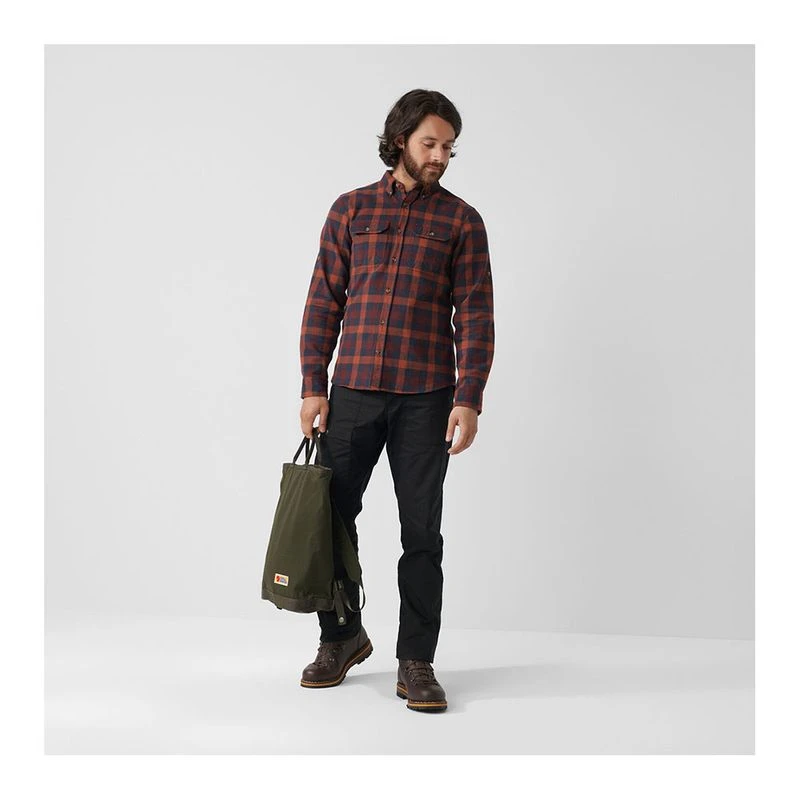 Fjallraven Mens Skog Shirt Red Sportpursuit