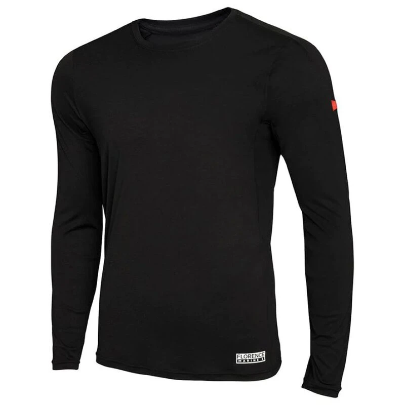 Florence Marine X Mens Sun Pro UPF Longsleeve T-Shirt (Black)