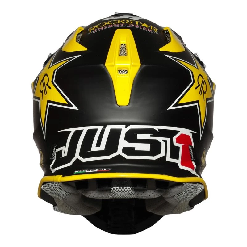 Just1 Casco de moto J18 Rockstar Negro Amarillo privatesportshop.e