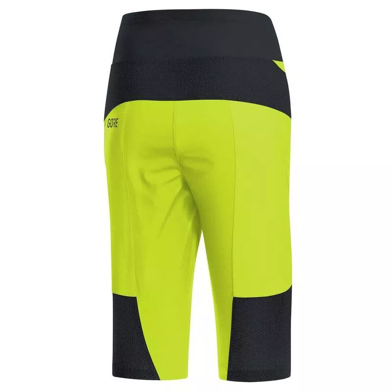 GORE Womens C5 Trail Light Cycling Shorts Citrus Green Black Sport