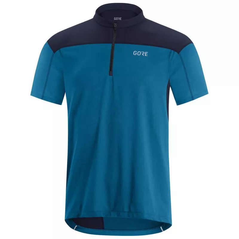 GORE Mens C3 Zip Jersey Sphere Blue Orbit Blue Sportpursuit