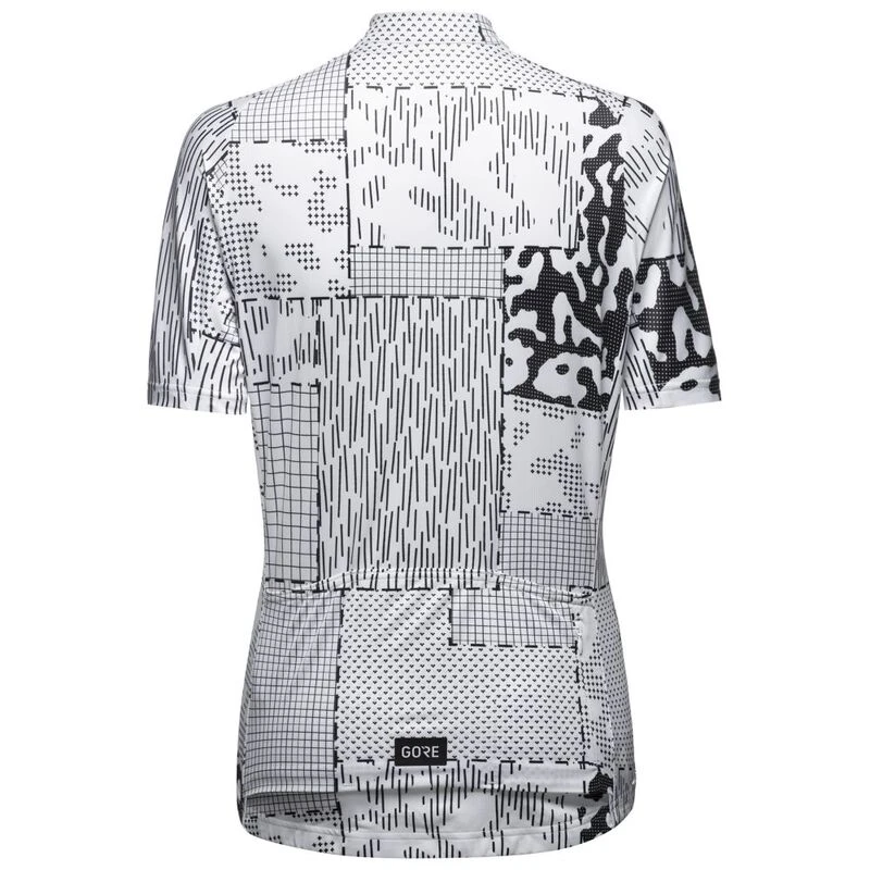 GORE Womens Patch Camo Jersey White Black Sportpursuit