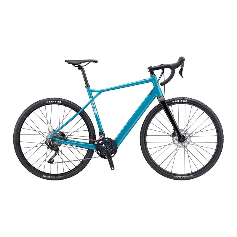 GT Bikes Mens 700 eGrade Bolt Mountain E Bike Blue Sportpursuit
