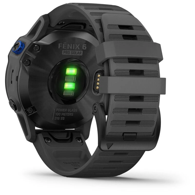 Garmin fenix 6 Pro Solar 47mm Watch (Black/Slate Grey)