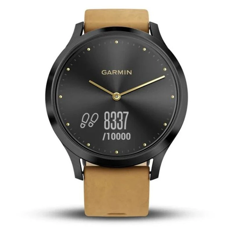Garmin vivomove HR Watch Black Tan Sportpursuit
