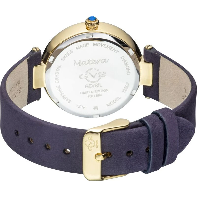 Gevril Womens GV2 Matera Watch Blue Marine Sportpursuit