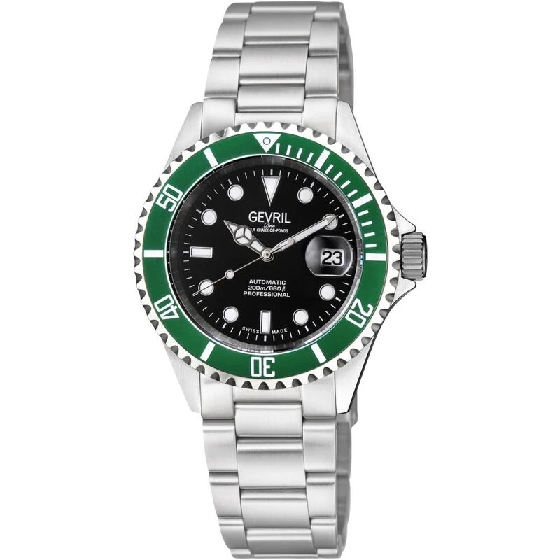 Gevril Mens Wall Street Watch Silver Sportpursuit