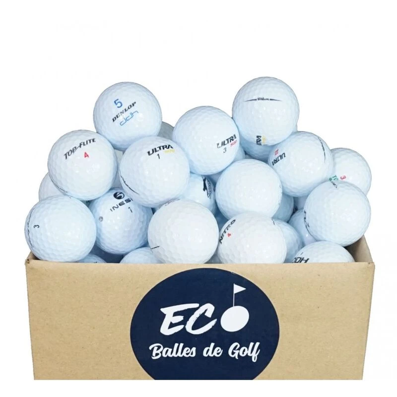 Mix Grade A/B Golf Balls Pack of 50 (White)