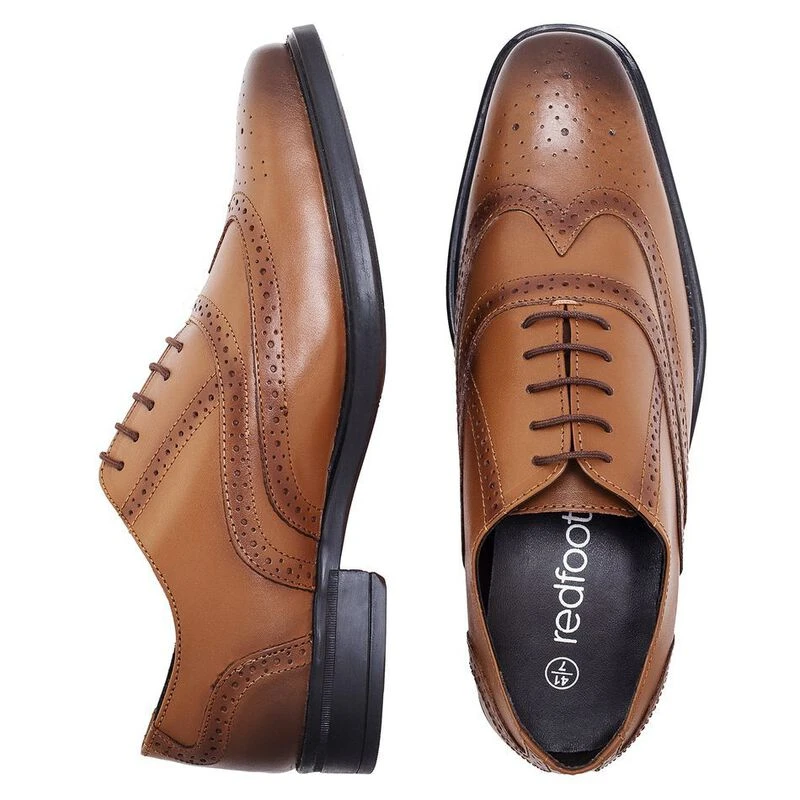 Goodwin Smith Mens Oxford Brogue Shoes Brown Sportpursuit