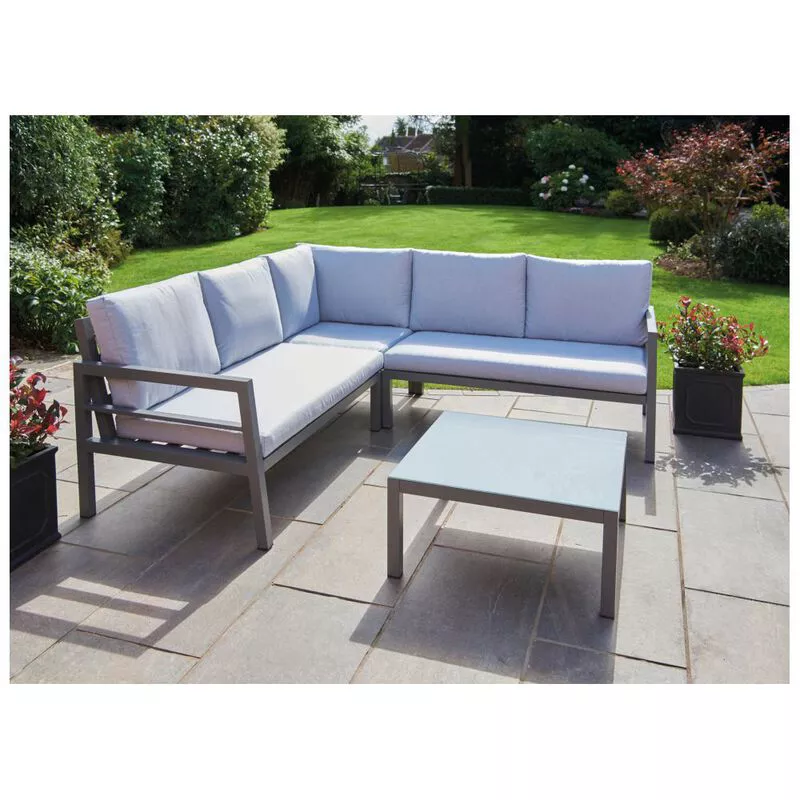 Outdoor aluminium corner hot sale sofa