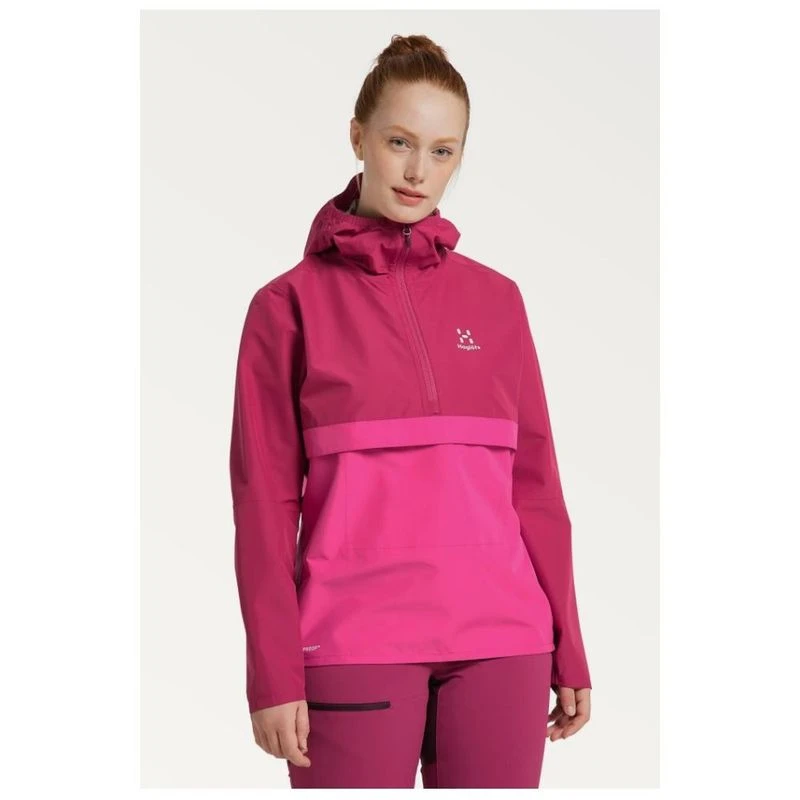 Womens pink anorak jacket top