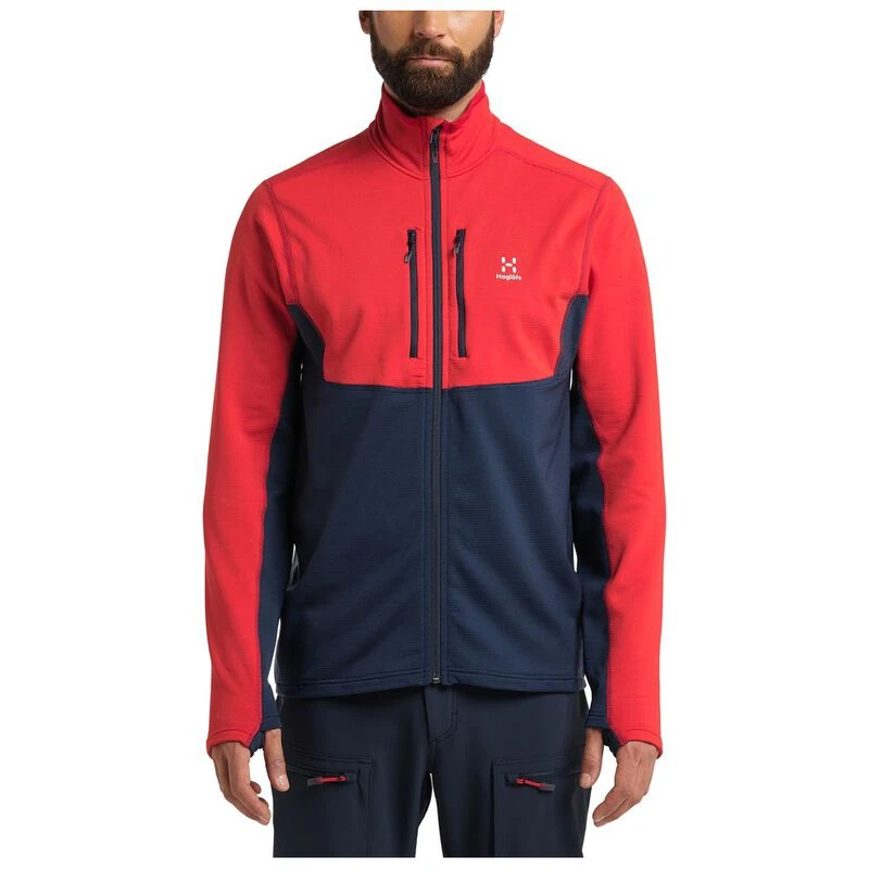 Haglofs Mens Roc Sheer Jacket Zenith Red Tarn Blue Sportpursuit