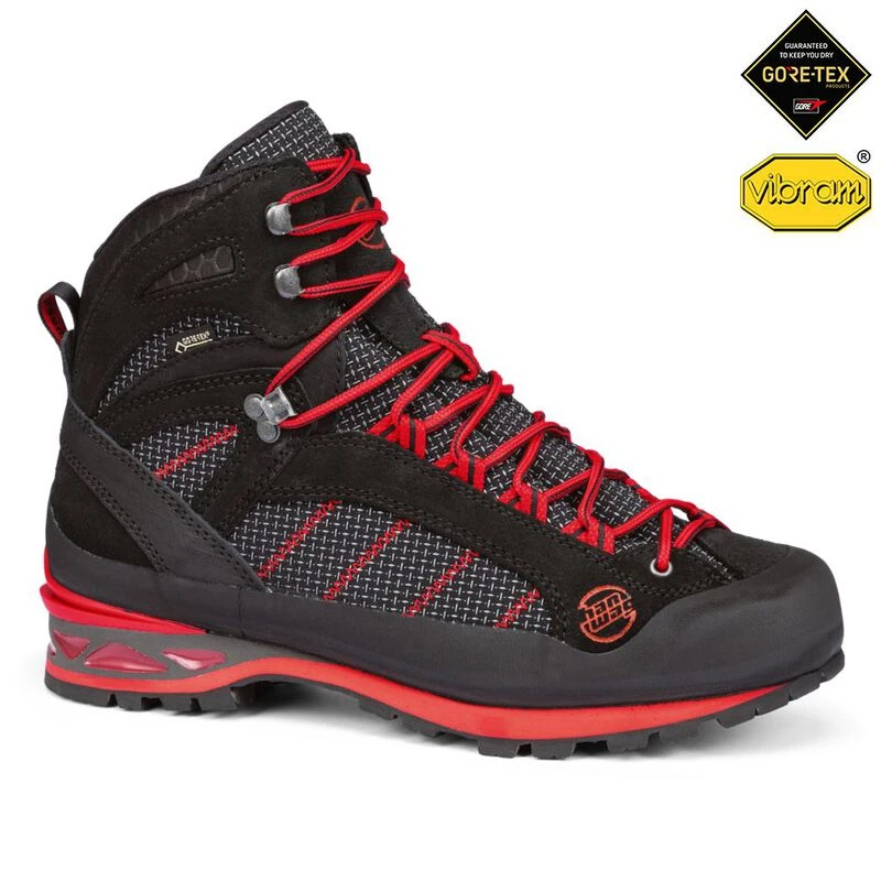 HANWAG Mens Makra Combi GTX Hiking Boots Black Sportpursuit