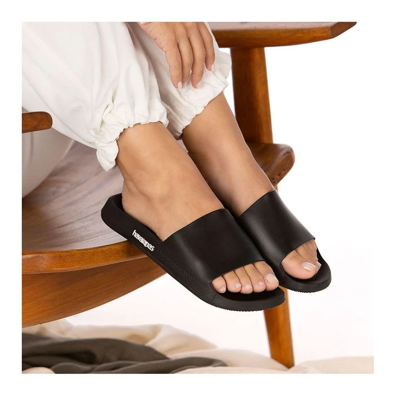 Havaianas Slide Classic Sandals Black Black Sportpursuit