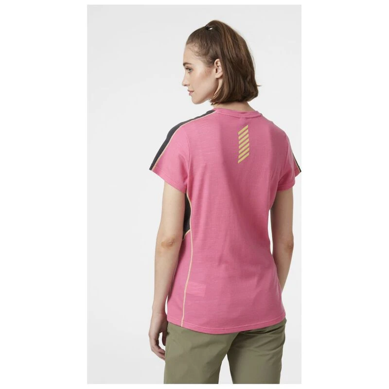 Helly Hansen Womens Lifa Merino Lightweight T Shirt Cascadia Pink