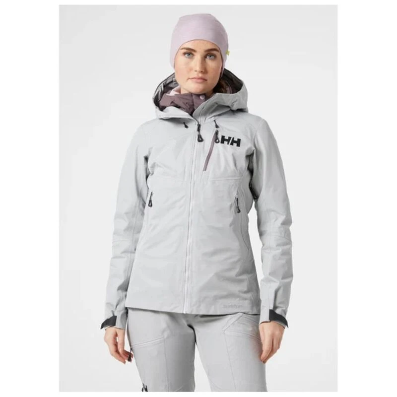 Helly Hansen Womens Odin Mountain Infinity Ski Jacket (Grey Fog) | Spo