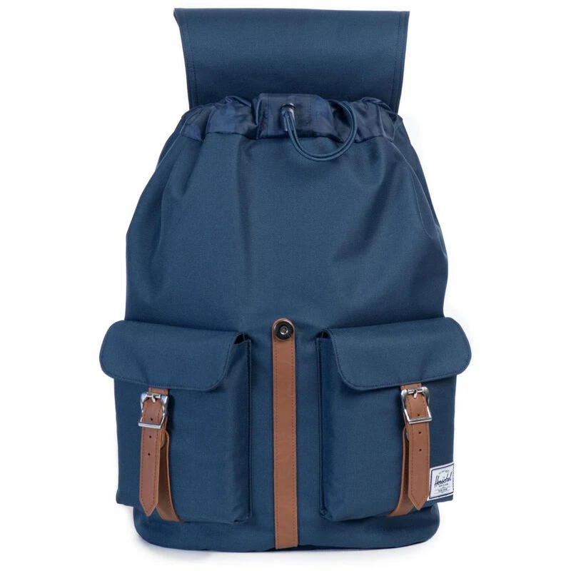 Herschel Dawson 20.5L Backpack Navy Tan Synthetic Leather Sportpur