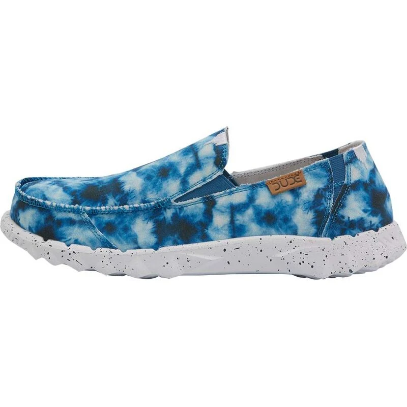 Hey Dude Mens Farty Funk Shoes Blue Tie Dye Sportpursuit